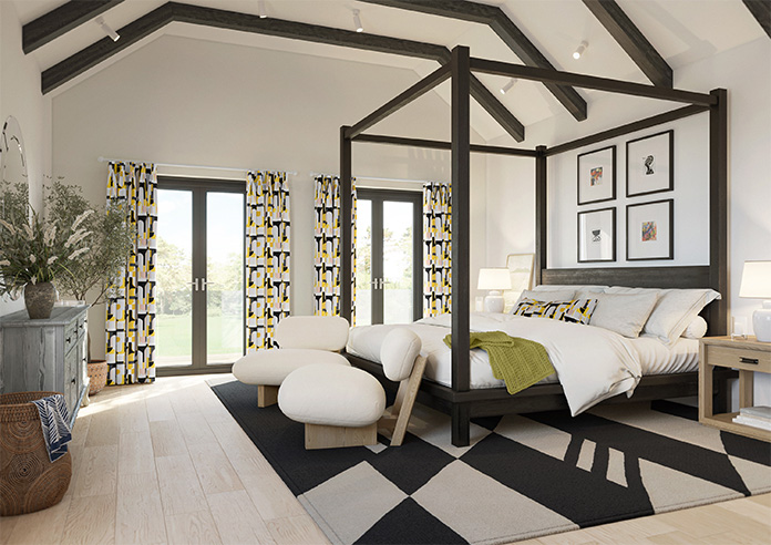 Archways, Yellow - Made to Measure Curtains - Image 8